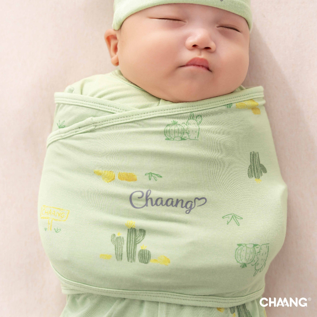 Chăn ủ, quấn kén cotton Chaang Treasure cho bé sơ sinh AW23