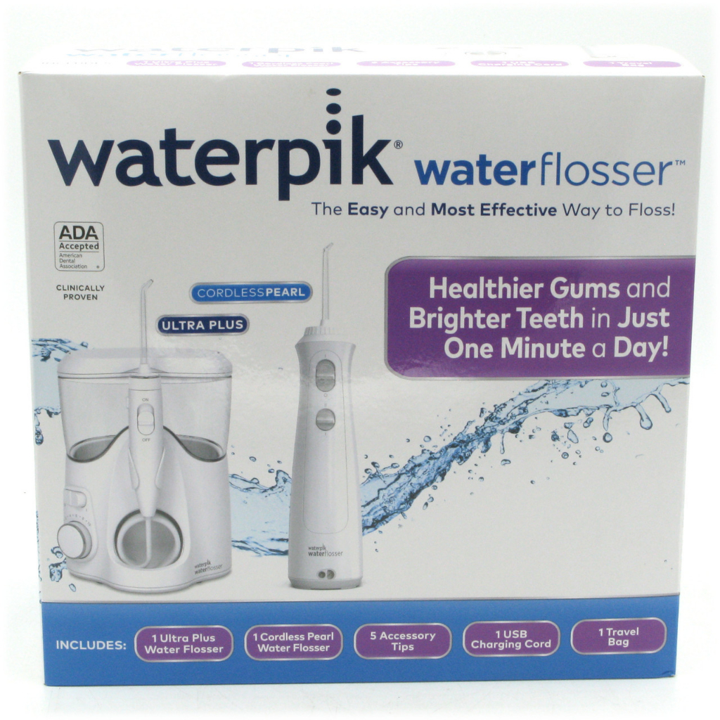 Combo 2 máy tăm nước Waterpik Ultra Plus và Cordless Pearl / Cordless Plus