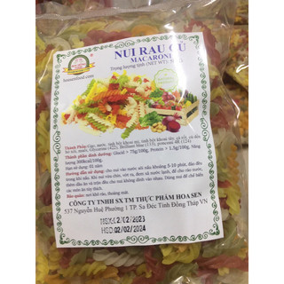 Combo 3 gói nui xoắn rau củ 500g