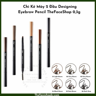 Chì kẻ mày hai đầu The Face Shop Designing Eyebrow Pencil 0.3G