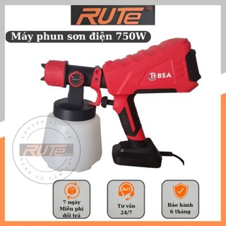 Máy phun sơn điện BSA, máy phun sơn cầm tay mini sơn tường, sơn gỗ 750W