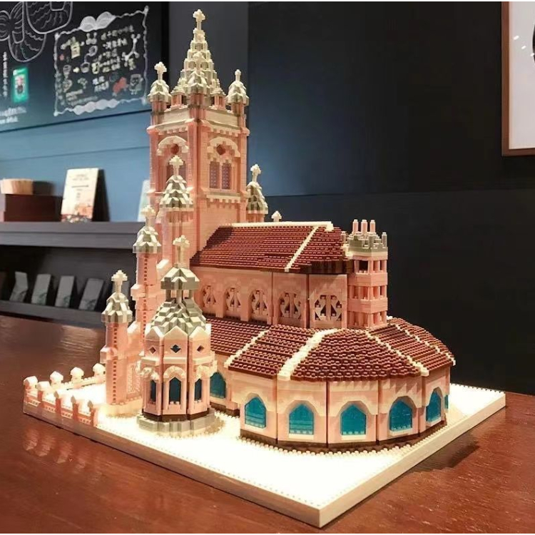 Bộ đồ chơi xếp hình lắp ráp 3D mô hình trưng bày lâu đài kiến trúc Hồ thiên Nga Taj mahal Thích Hợp Làm Quà Tặng Cho Bé