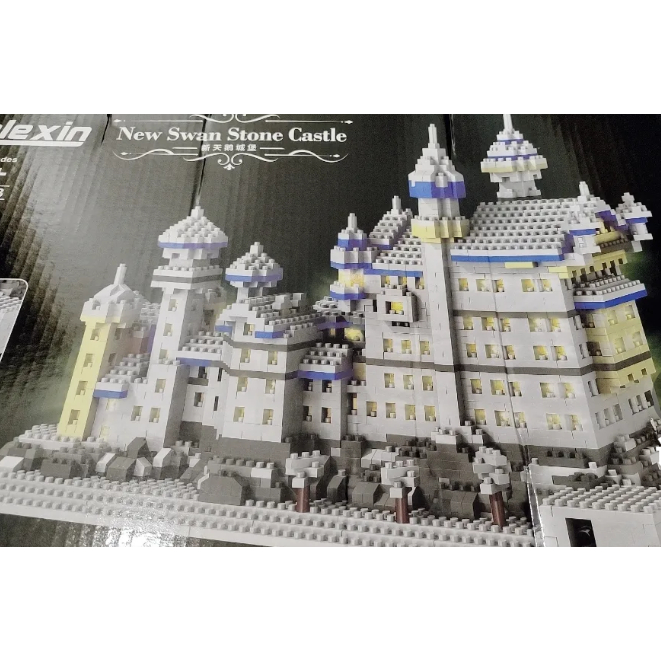 Bộ đồ chơi xếp hình lắp ráp 3D mô hình trưng bày lâu đài kiến trúc Hồ thiên Nga Taj mahal Thích Hợp Làm Quà Tặng Cho Bé