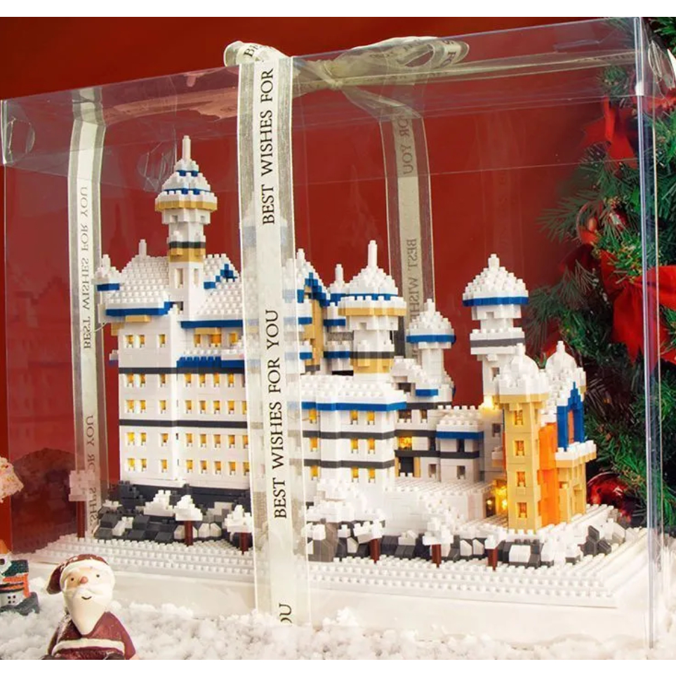 Bộ đồ chơi xếp hình lắp ráp 3D mô hình trưng bày lâu đài kiến trúc Hồ thiên Nga Taj mahal Thích Hợp Làm Quà Tặng Cho Bé