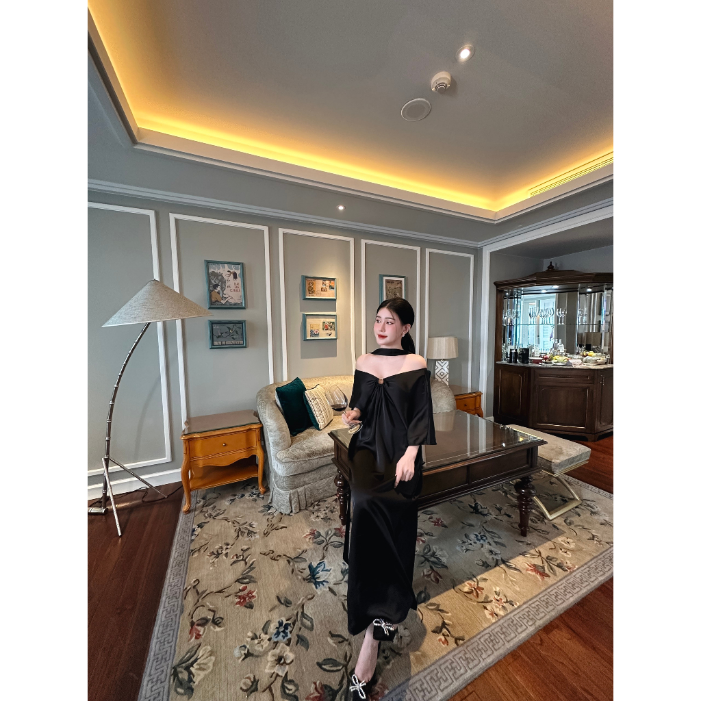 Váy LIDA chất liệu Lụa Hàn Châu by TIÊN THANH CLOTHES