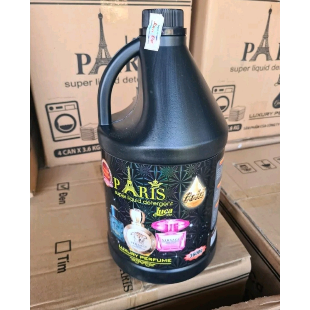 Nước Giặt PARIS 3.6L Hương Nước Hoa Pháp, Nước Giặt Số 1 Cho Gia Đình