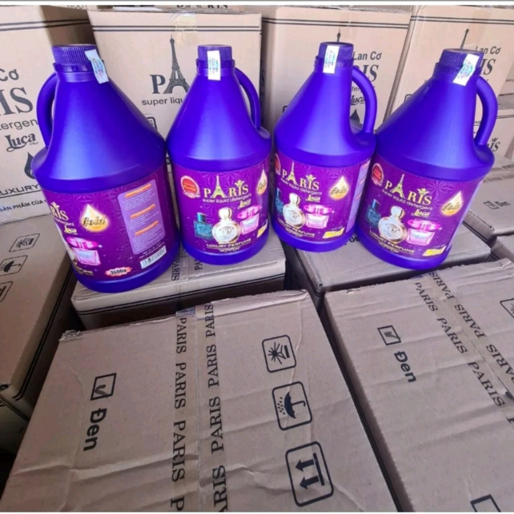 Nước Giặt PARIS 3.6L Hương Nước Hoa Pháp, Nước Giặt Số 1 Cho Gia Đình