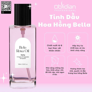 𝑻𝒊𝒏𝒉 𝒅𝒂̂̀𝒖 dưỡng tóc 𝒉𝒐𝒂 𝒉𝒐̂̀𝒏𝒈 𝒃𝒆𝒍𝒍𝒂 - 𝑩𝒆𝒍𝒐 𝑹𝒐𝒔𝒂 𝑶𝒊𝒍 obsidian 100ml