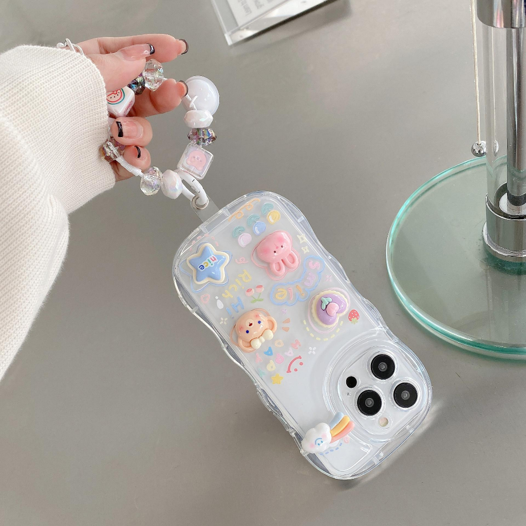 Ốp lưng iphone viền sống chống sốc gắn charm nổi kèm móc khóa X/Xs, Xsmax, 11, 11promax, 12promax, 13 promax, 14promax
