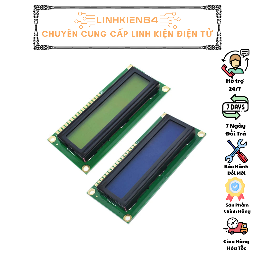 SP0001_Hỏa Tốc _Màn Hình Hiển Thị LCD 1602