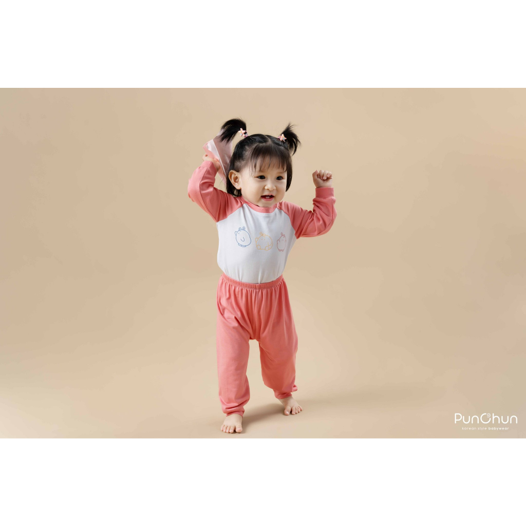 Punchun bộ dài raglan Punchun Buddies AW23