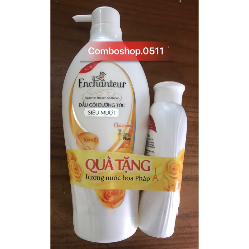 Dầu gội Enchanteur 650g dầu gội dưỡng tóc siêu mượt
