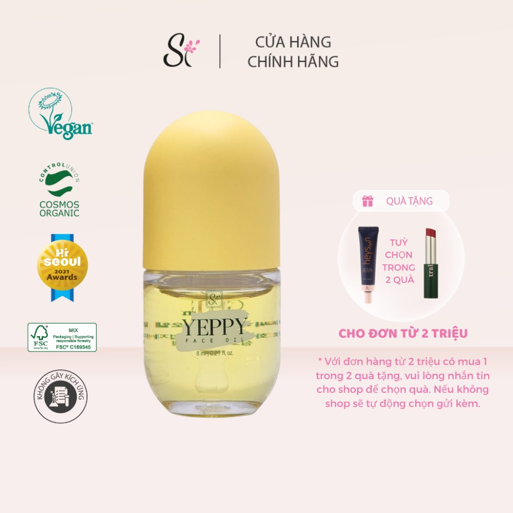 Dầu Dưỡng Ẩm Si yeppy Face Oil 8 ml | 0.27 fl. oz