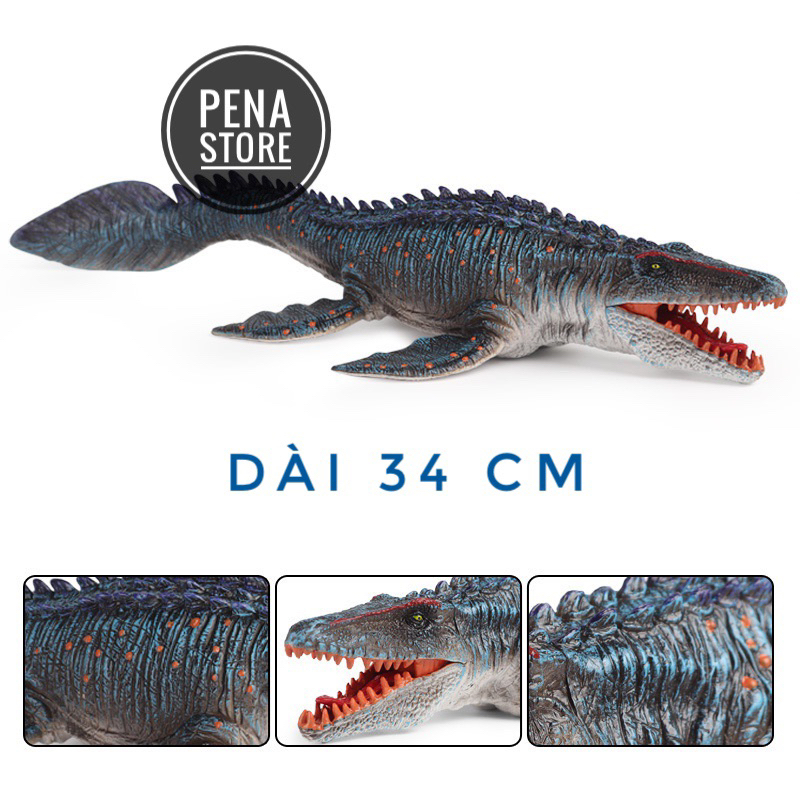 Mô hình khủng long Mosasaurus  - 2 mẫu - chất lượng cao cho bé