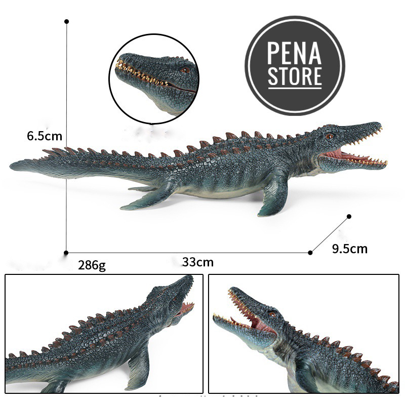 Mô hình khủng long Mosasaurus  - 2 mẫu - chất lượng cao cho bé