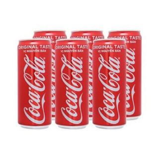 6 lon Coca Cola vị nguyên bản lon 320ml
