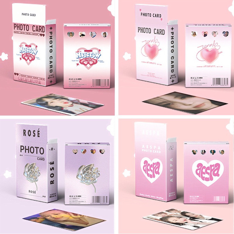 Hộp 50 tấm hologram lomo card Kpop/Album Blackpink