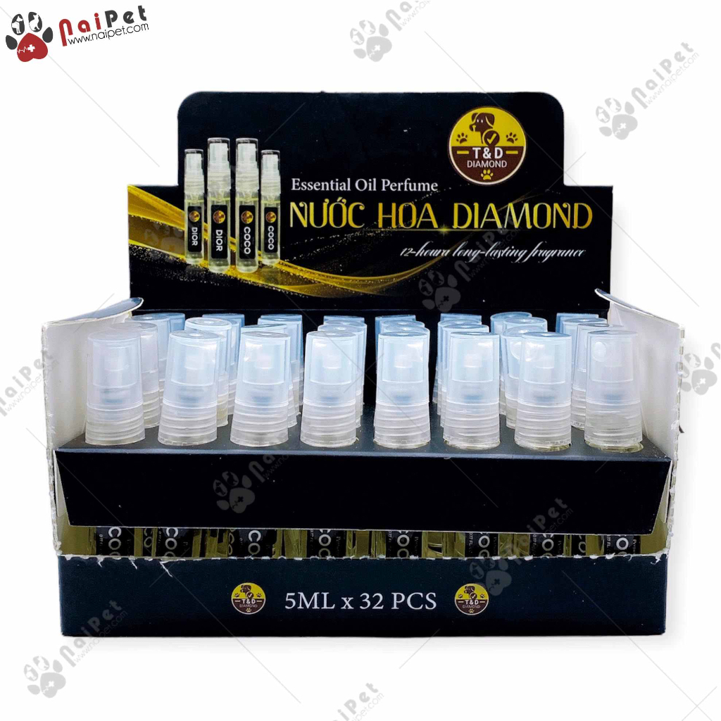 Nước Hoa Lưu Hương Cao Cấp Dành Cho Chó Mèo Diamond 30ml