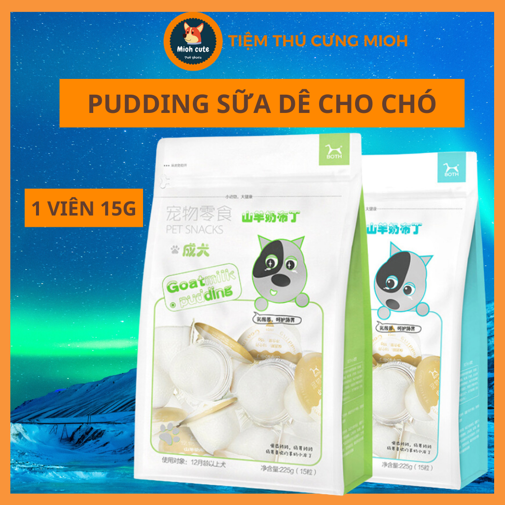 Thạch pudding sữa dê cho mèo 15g/ viên bổ sung canxi và vitamin