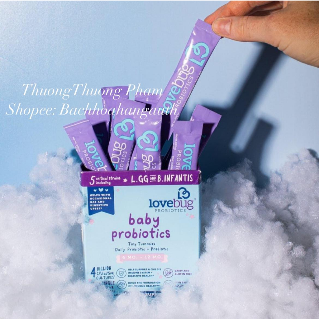 Men vi sinh LOVEBUG cho bé từ 0 - 4 tuổi chính hãng