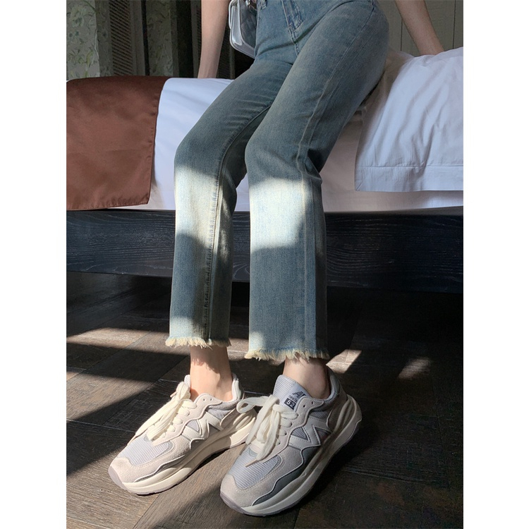 Quần Bò Nữ Ống Đứng , Quần Jeans Nữ Ống Đứng Tua Rua Gấu Phong Cách Hot Girl TL27 | BigBuy360 - bigbuy360.vn