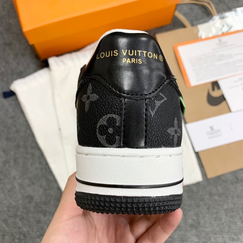 Giày_Nike Air Force 1 LV, Giày AF1 LV Bản Cao Cấp Bản Đẹp Hot Trend Full Box Bill Giày Af1 LV vân đen Nam Nữ