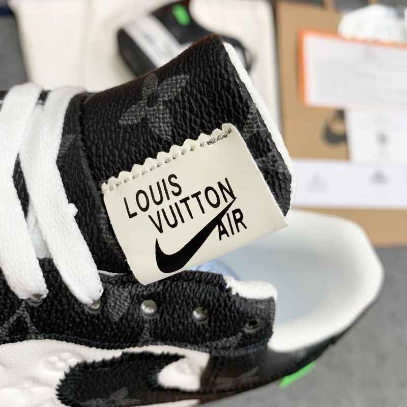 Giày_Nike Air Force 1 LV, Giày AF1 LV Bản Cao Cấp Bản Đẹp Hot Trend Full Box Bill Giày Af1 LV vân đen Nam Nữ