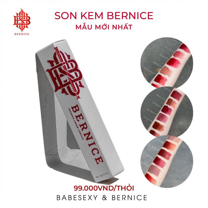 Son Kem Bernice Lì Mịn Môi - Son kem Bernice chính hãng 100%