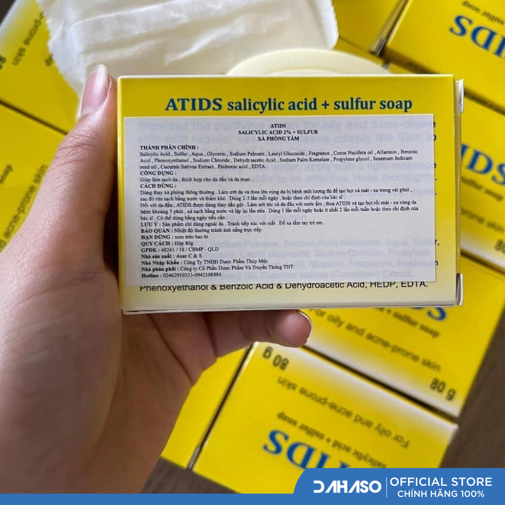 Xà phòng tắm Atids - dành cho da cơ địa, viêm da - Dahaso Skin