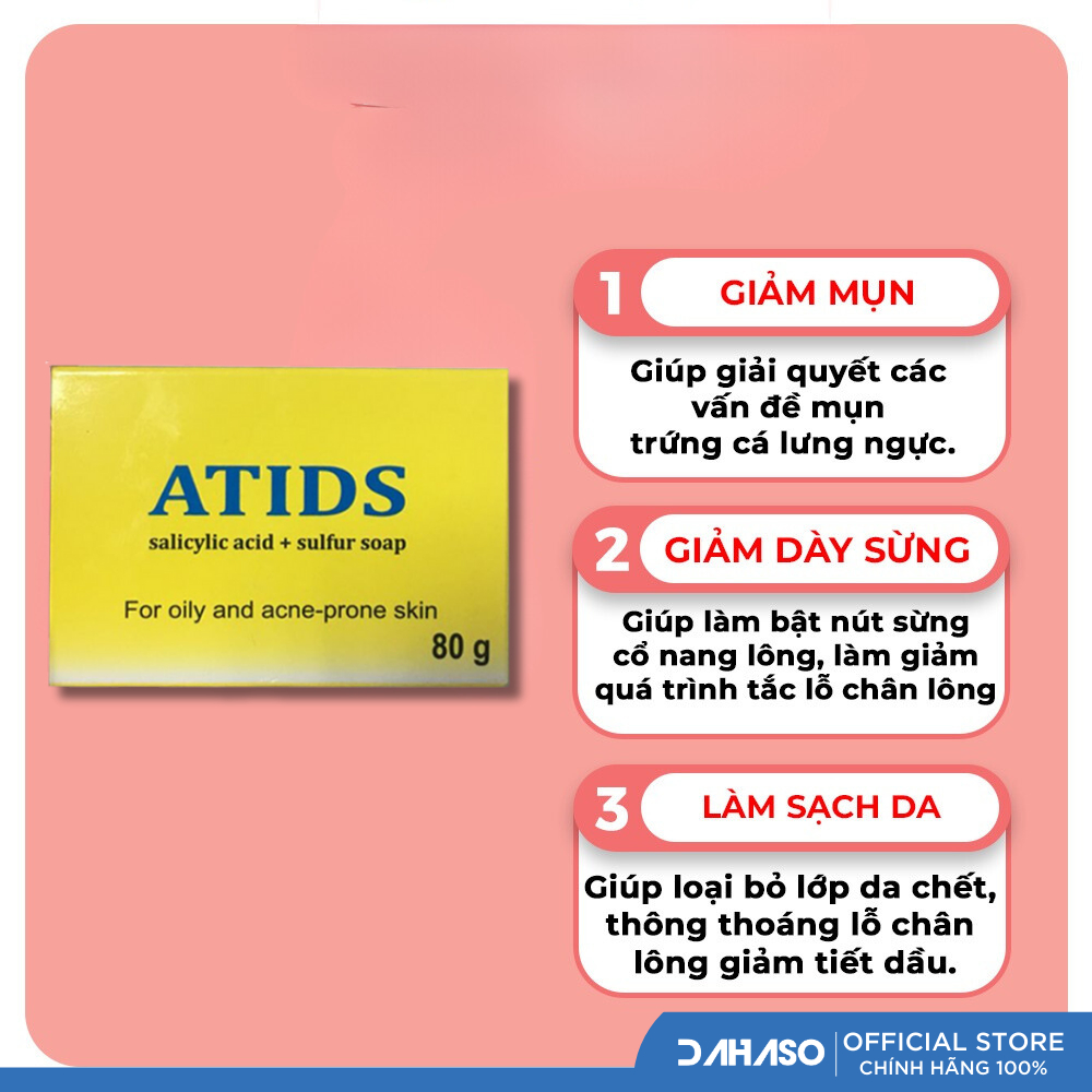 Xà phòng tắm Atids - dành cho da cơ địa, viêm da - Dahaso Skin