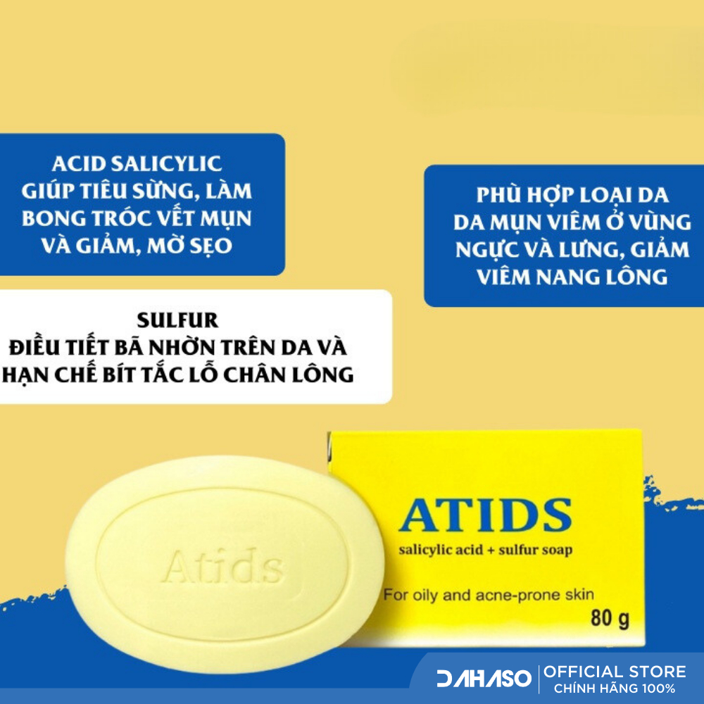 Xà phòng tắm Atids - dành cho da cơ địa, viêm da - Dahaso Skin