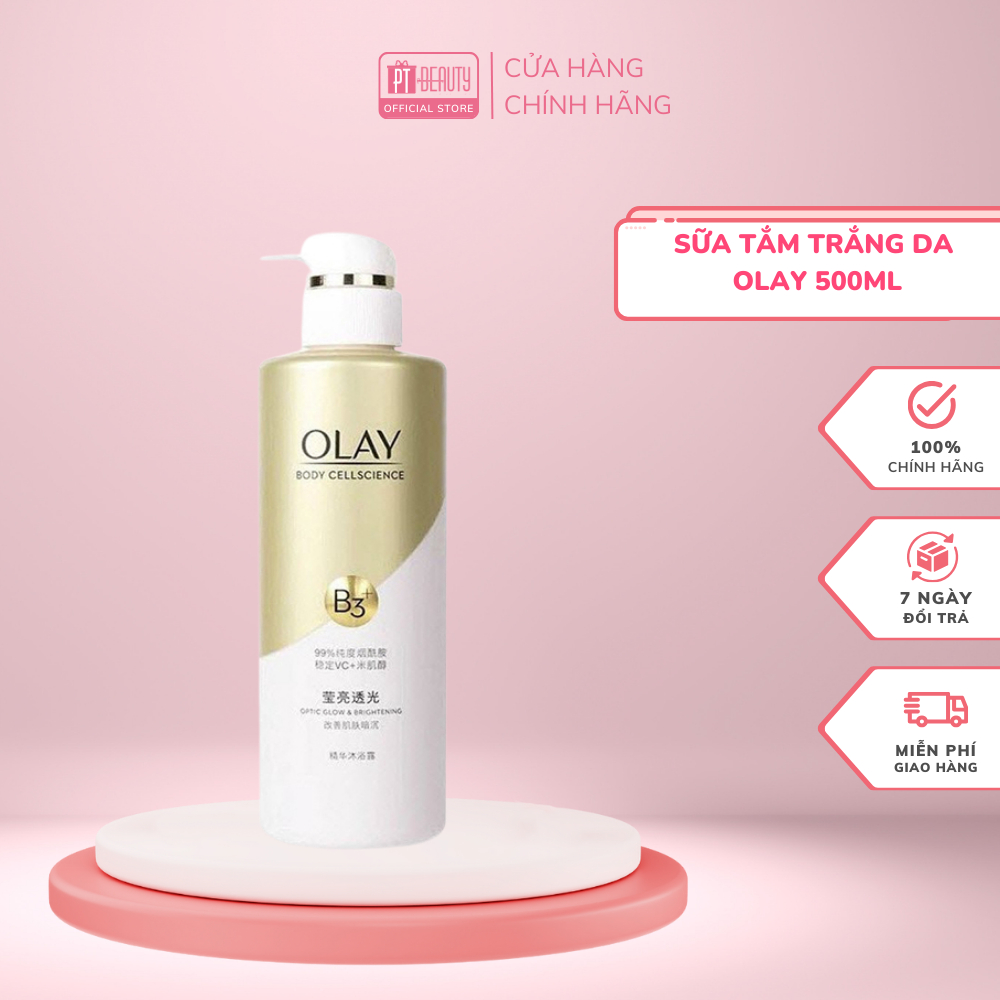 Kem dưỡng trắng body Olay B3+ Vitamin C, dưỡng da mềm mại và trắng sáng 250ml