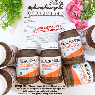 DATE 10/2025 - CANXI TOTAL BLACKMORES 200 VIÊN HÀNG CHUẨN ÚC CÓ BILL