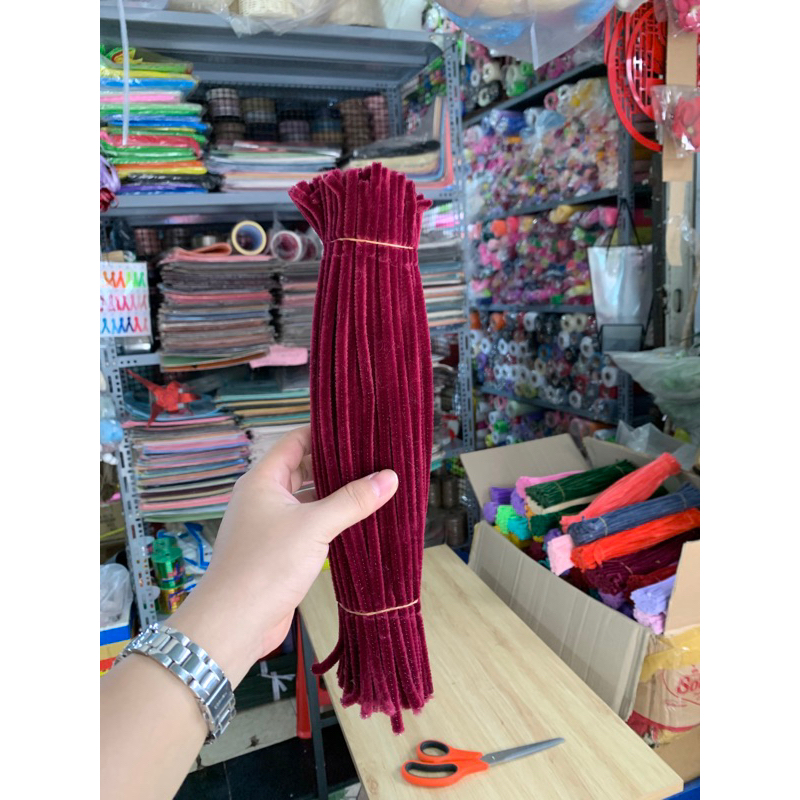 Kẽm nhung loại dày màu đặc biệt - bó 95-100 sợi