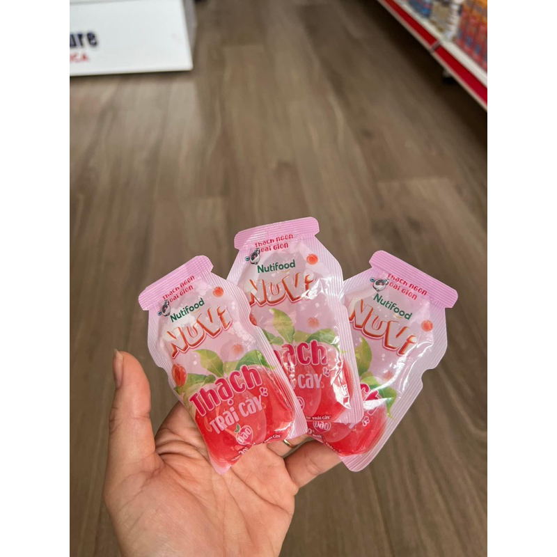Thạch trái cây Nuvi gói mini 20g- túi 6 gói nhỏ