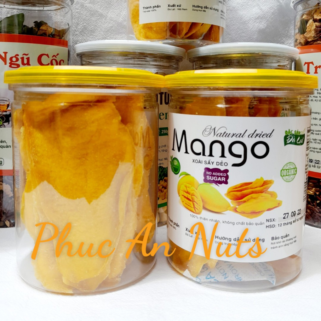 Xoài sấy dẻo nguyên miếng 250gr Loại cao cấp