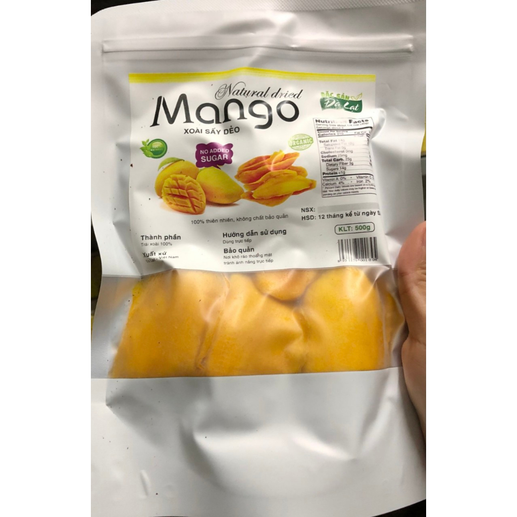 Xoài sấy dẻo nguyên miếng 250gr Loại cao cấp