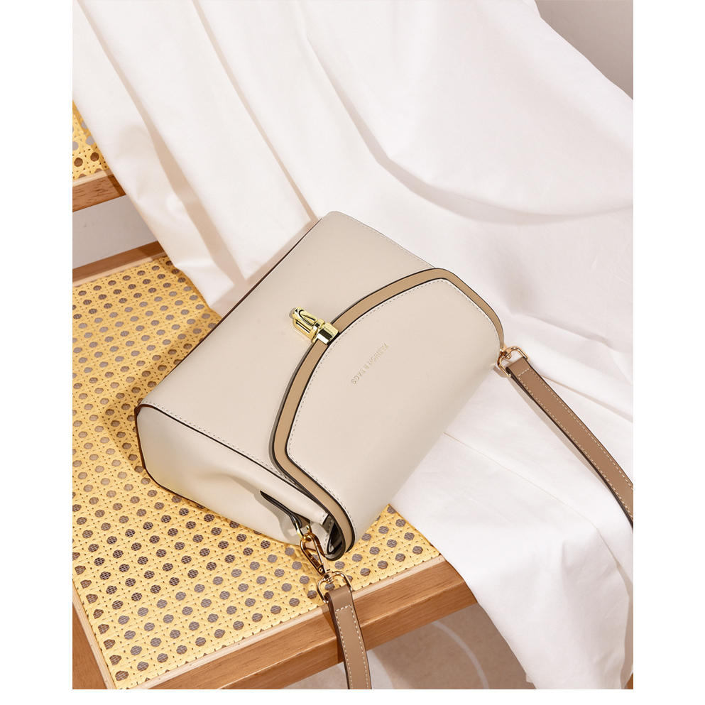 Túi xách nữ đeo chéo đeo vai đẹp đi làm đi chơi công sở khóa bút mẫu mới 2023 ROSASO TX101