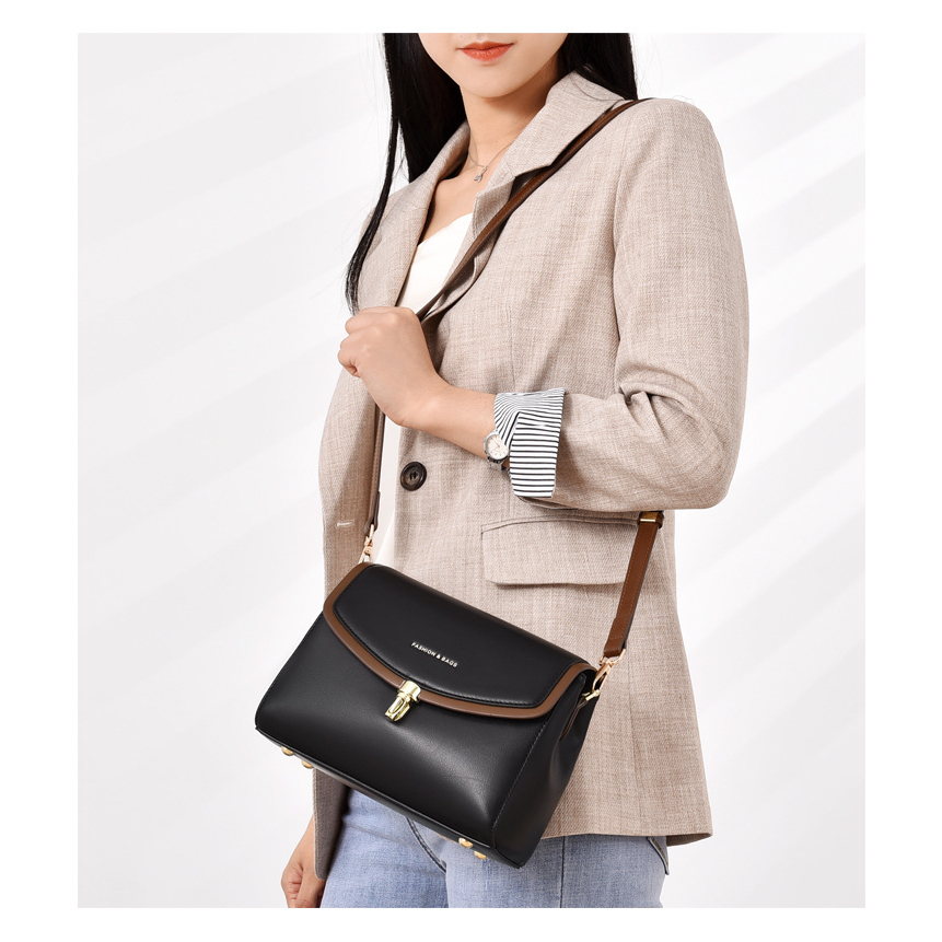 Túi xách nữ đeo chéo đeo vai đẹp đi làm đi chơi công sở khóa bút mẫu mới 2023 ROSASO TX101