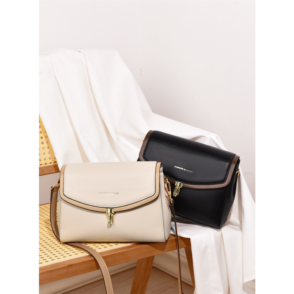 Túi xách nữ đeo chéo đeo vai đẹp đi làm đi chơi công sở khóa bút mẫu mới 2023 ROSASO TX101