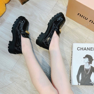 giày mọi moca miu miu da bóng fullbox