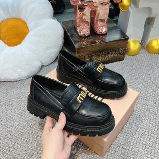 giày mọi moca miu miu da bóng fullbox