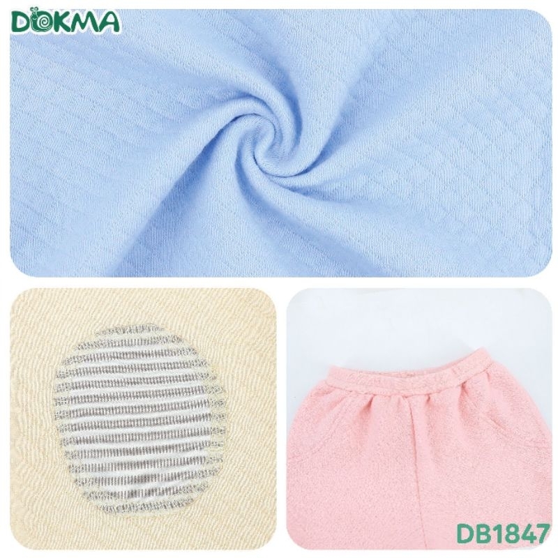 Bộ sơ sinh trần bông cài lệch Dokma bé trai, bé gái DB1840