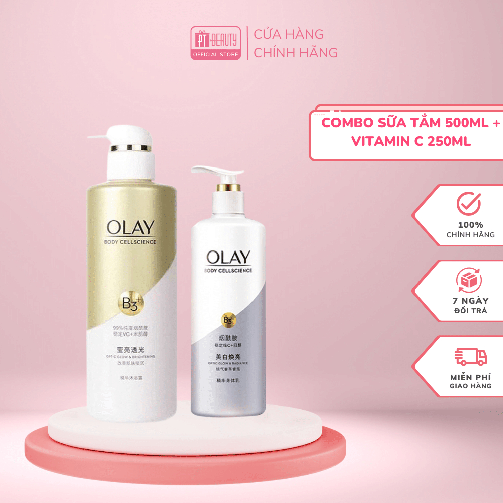 Sữa Dưỡng Thể Trắng Da OLAY Vitamin B3+ Retinol/Vitamin C Olay Bright Ultra Whitening