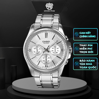 Đồng Hồ Nam Casio MTP-1375D-7A Dây Thép, Hàng Chính Hãng