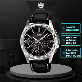 Đồng hồ nam casio mtp-1375 / mtp-1375l-1a dây da thật chính hãng
