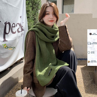 Khăn Len Dệt Kim Bản To Dài Thời Trang Cả Nam Nữ Phối Logo Chữ Phong Cách Hàn Quốc Hàng Qccc Orangecloset