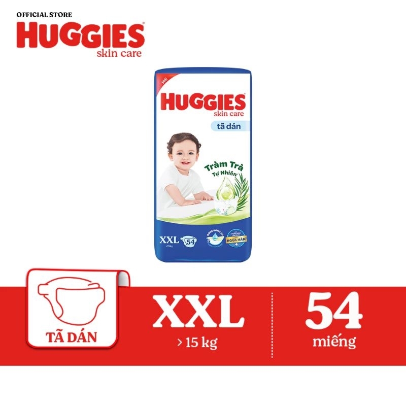 Tã dán Huggies S88/M76/L68/XL60/Xxl54