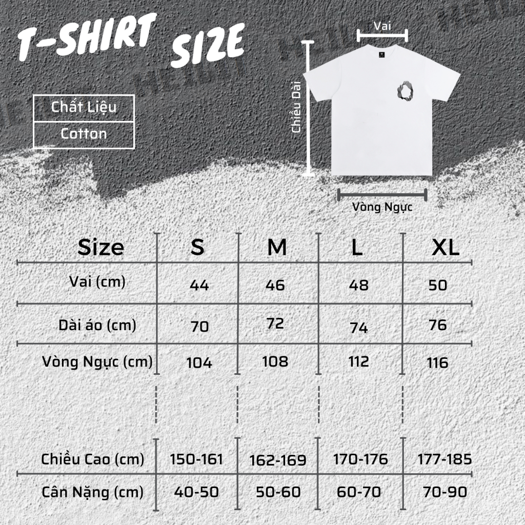 Áo Thun Nam Họa Tiết Hình Tròn BaSic HeiLit Phông Tay Lỡ Chất Vải Cotton Co giãn Form Unisex