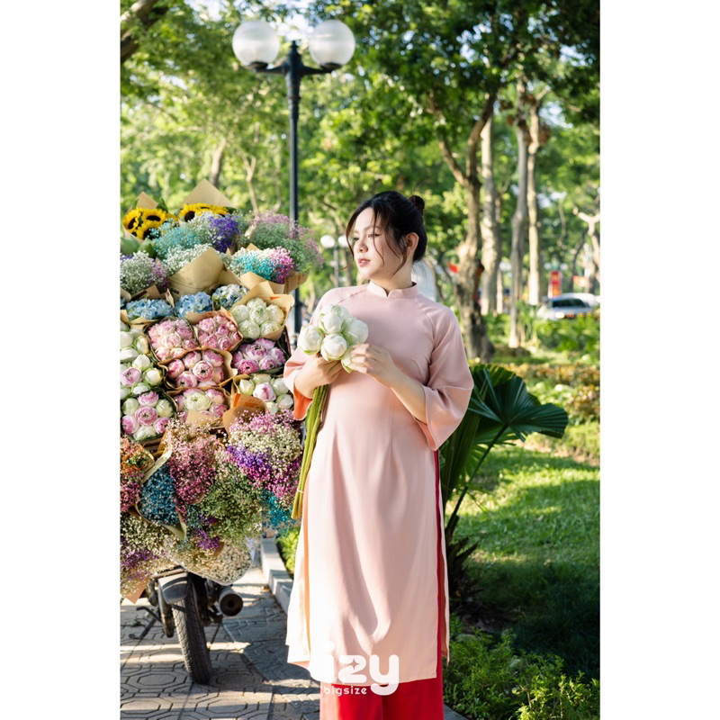 ÁO DÀI BIGSIZE TRƠN 2 TÀ SEN - IZYBYNHI